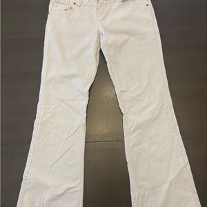 American Eagle Outfitters Cream Boot Cut Pants